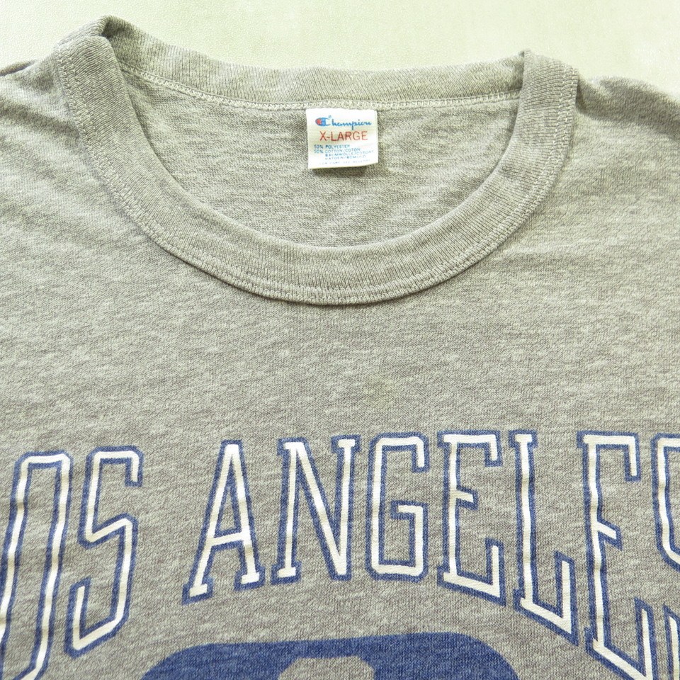 Vintage 80s Los Angeles Dodgers T-shirt Mens XL World Series 50/50
