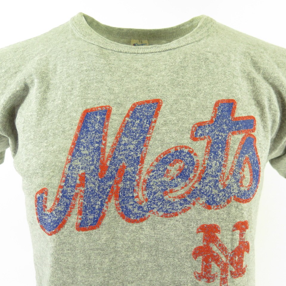 Texas Rangers T Shirt Men Large Vintage 80s Champion Gray MLB Baseball Soft  USA