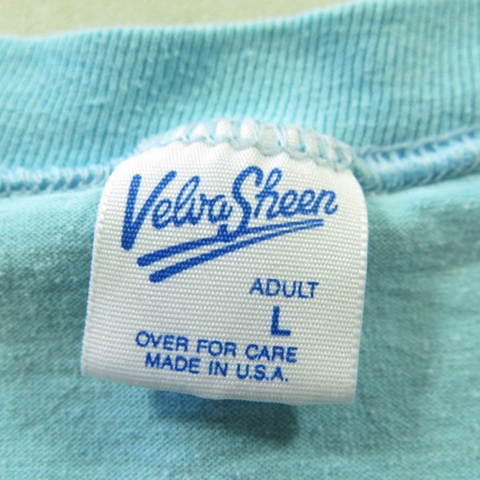 Vintage 80s Missle Range T-Shirt Mens L Velva Sheen 50/50 Blue USA ...