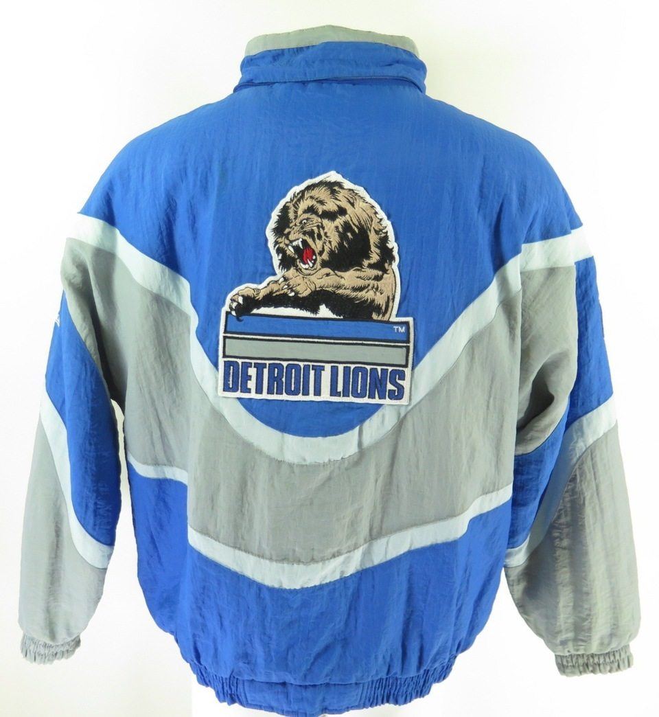 Vintage 90s Detroit Lions Jacket Mens XL Apex One NFL Football 