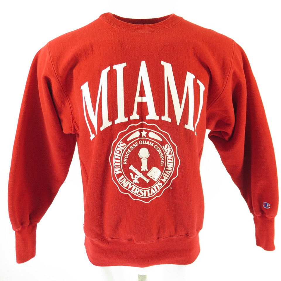 Men's Champion Gold Miami Hurricanes Vintage Wash Reverse Weave Pullover  Sweatshirt