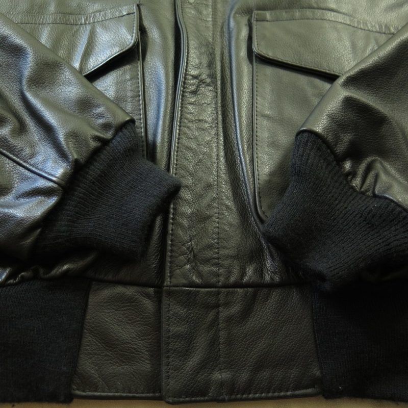 Vintage 90s Type A-2 Flight Leather Jacket 42 or Large Deadstock Brown ...