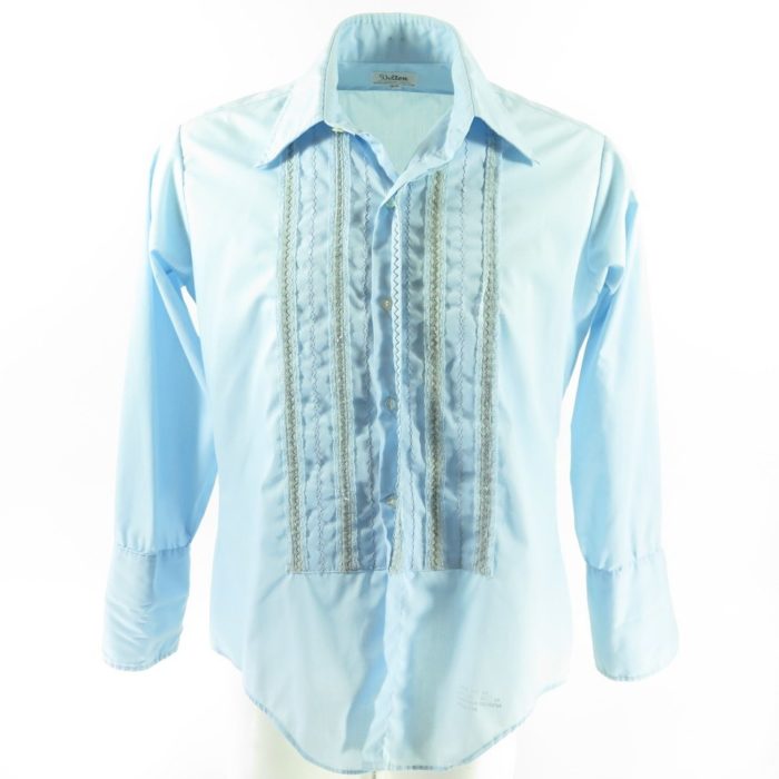 Clothing Mens Clothing Shirts & Tees Dress Shirts Vintage 70s Brown and White Spotty Heino Shirt 