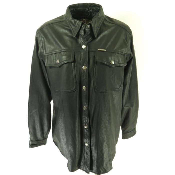 Harley-davidson-shirt-jacket-womens-black-H76A-1