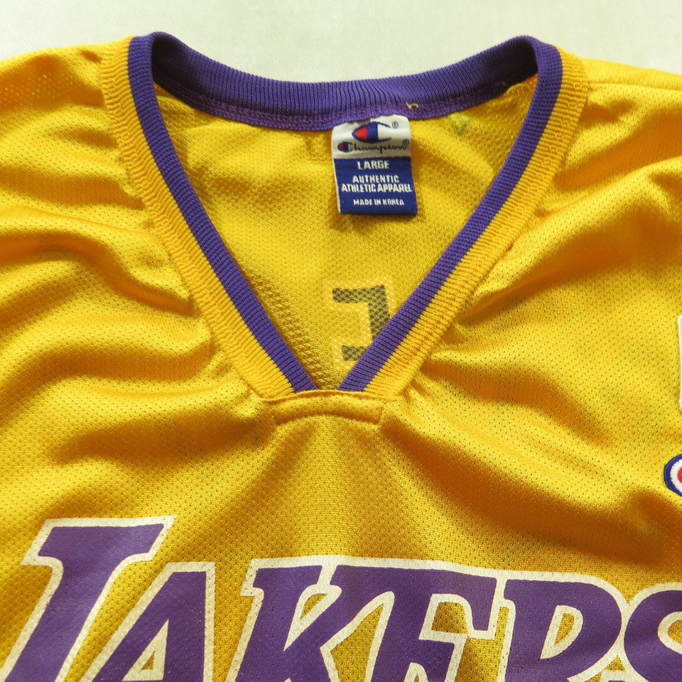 VINTAGE SHAQUILLE O'NEAL LOS ANGELES LAKERS CHAMPION JERSEY - Primetime