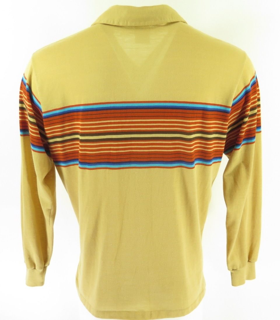 Vintage 70s Ocean Pacific Surf Skate Shirt Mens XL Board Stripe OP Long ...
