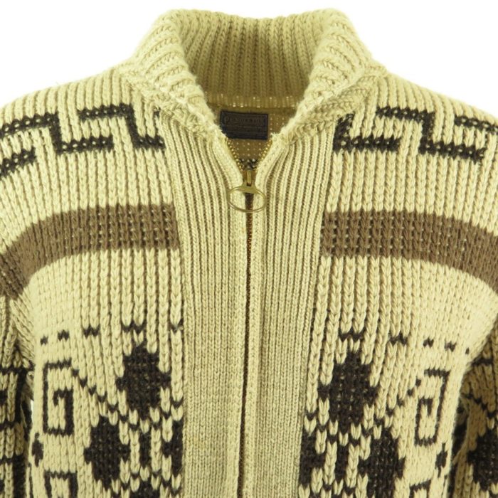 Vintage 60s Pendleton The Dude Cowichan Sweater Mens L Big Lebowski ...