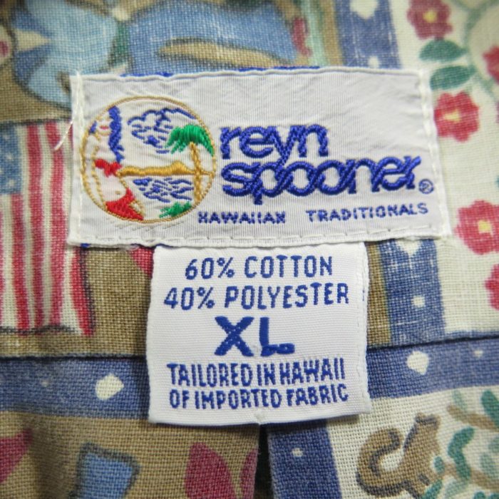 Reyn-spooner-hawaiian-patriotic-XL-shirt-2004-H76W-5
