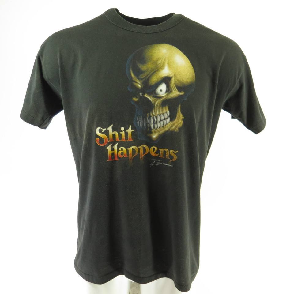 Used - T-Shirt Uomo Con Teschio - Maglietta A Manica Corta - Taglia XXL