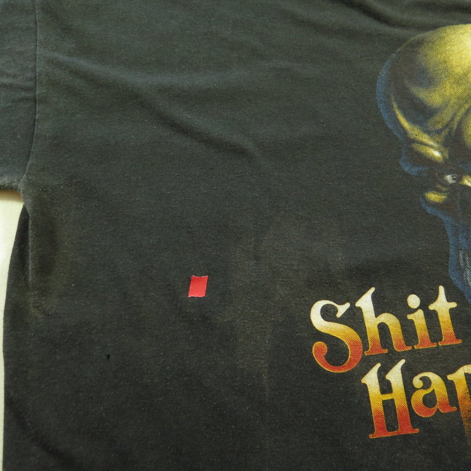 90's USA製 \"I MAKE SHIT HAPPEN\" スカル Tシャツ 90's USA製 I MAKE SHIT HAPPEN スカル Tシャツ