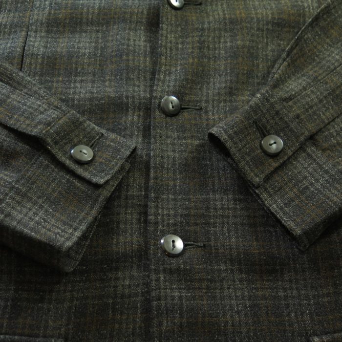 Vintage 40s Town & Country Jacket Coat Wool 42 Long USA Made Plaid Thin ...