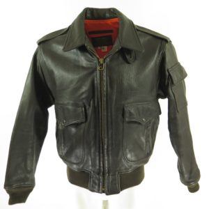 Vintage 80s Type MK1 Flight Leather Jacket Mens 44 Deadstock USA Made ...