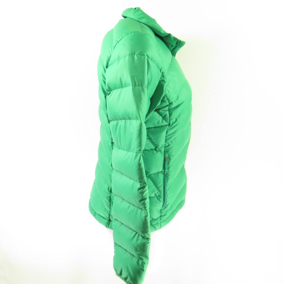 Patagonia Jacket Womens S Green Goose Down Puffy Quilted The Clothing