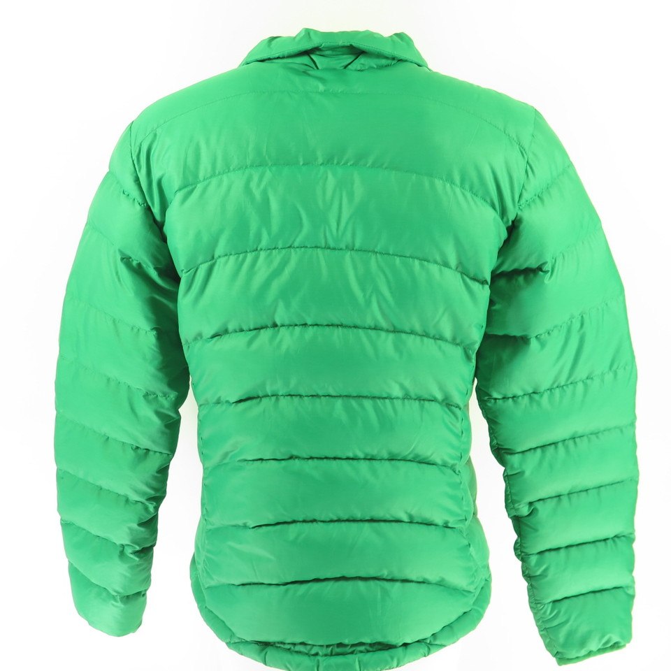 Patagonia Jacket Womens S Green Goose Down Puffy Quilted | The Clothing ...