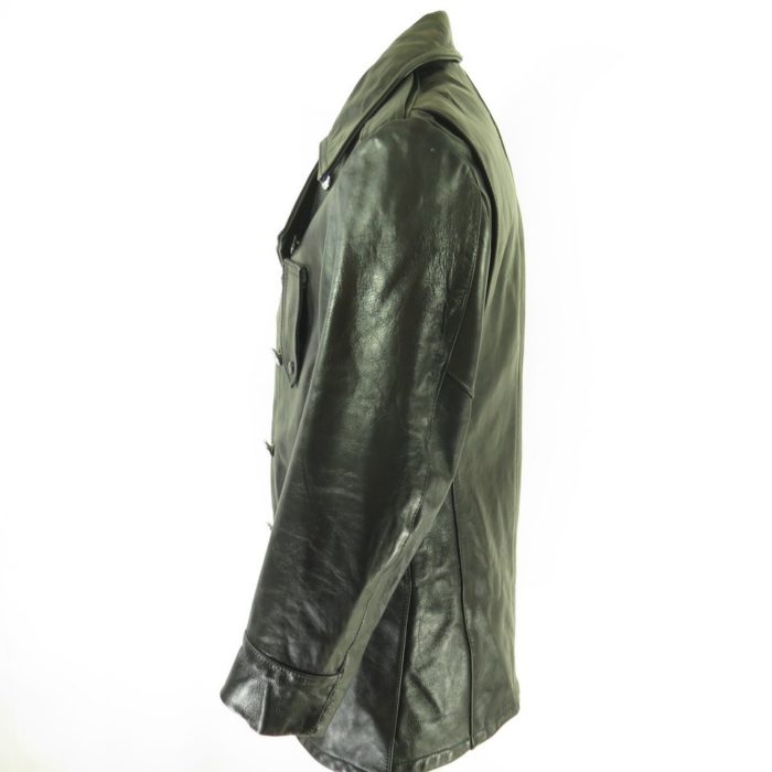 Vintage 60s Philadelphia Police Leather Jacket Coat Medium Deadstock ...