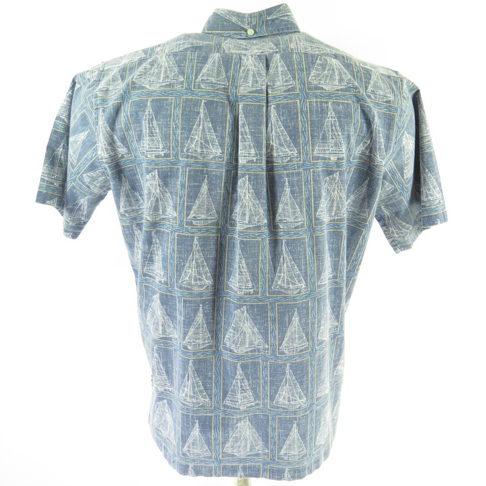 GentlyUsedGoods Vintage Reyn Spooner Hawaiian Shirt San Francisco Orange White Rayon 90's XL Made in USA