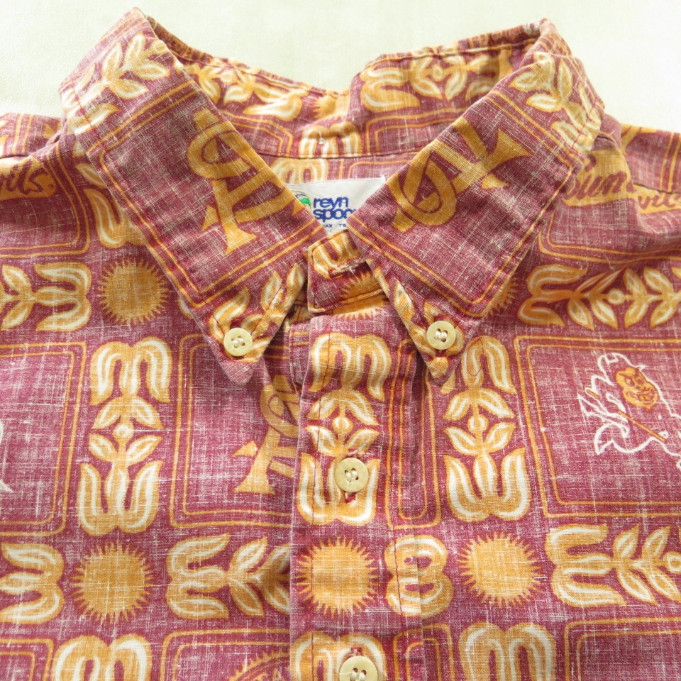 Reyn Spooner NFL Denver Broncos Football Mens XL Hawaiian Shirt USA Mile  High