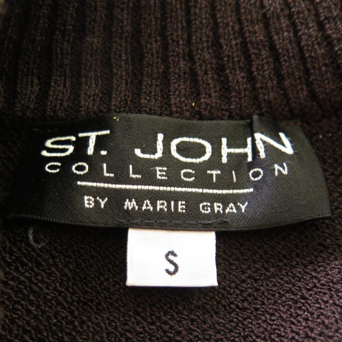 St. John Basics Santana Knit Blazer Jacket Black Size 10 - $104