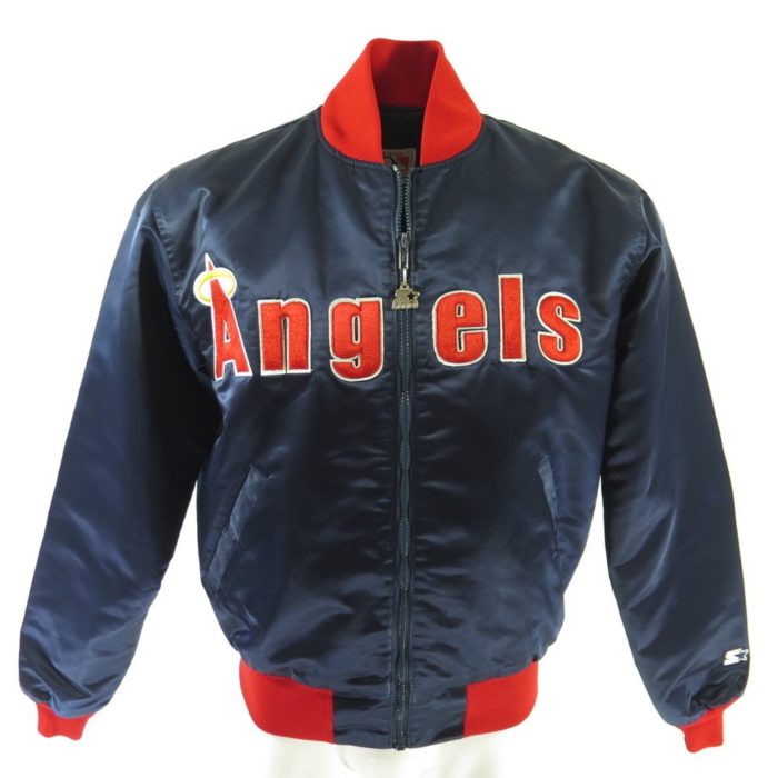 Vintage 80s California Anaheim Angels Starter Jacket Mens L Satin MLB ...