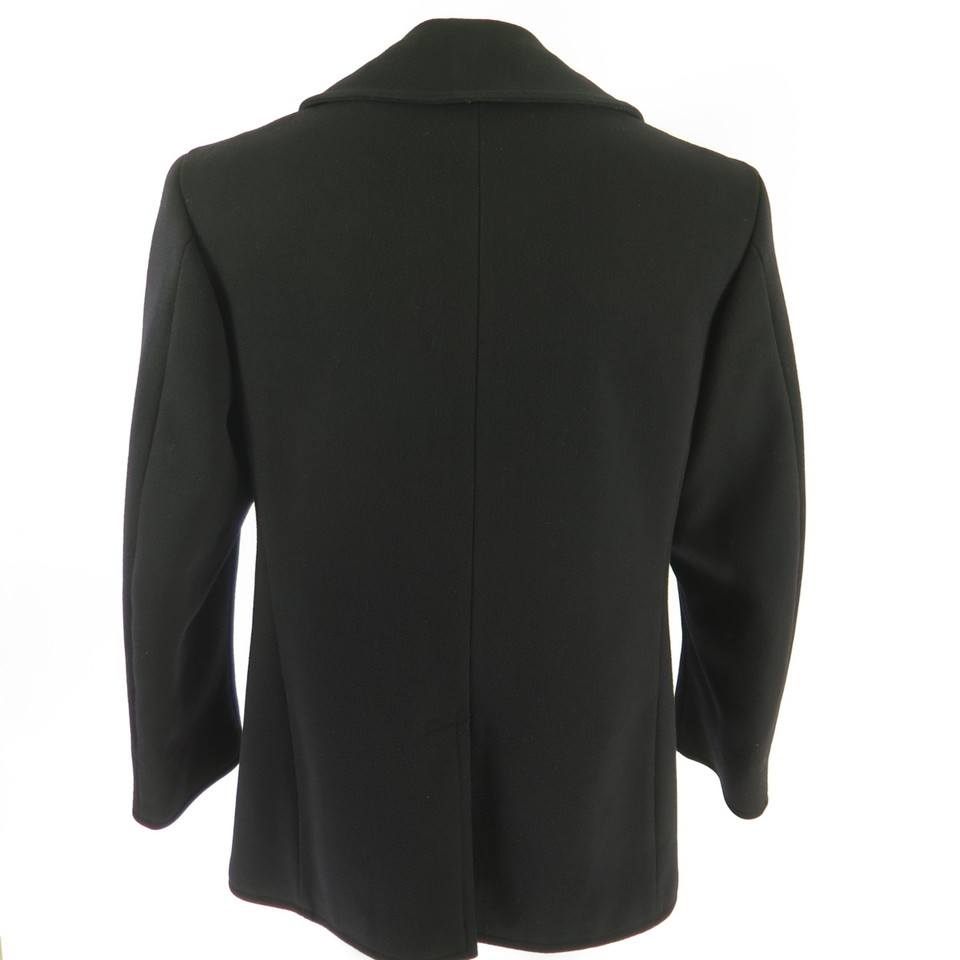 40s　NAVAL CLOTHING FACTORY PEA COAT BLK Vintage 40s WW2 US Naval Clothing Factory 10 Button Navy