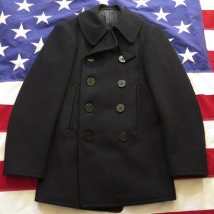 Vintage 40s Navy Peacoat 34 WWII Pea coat Mens Wool Navy Clothing ...