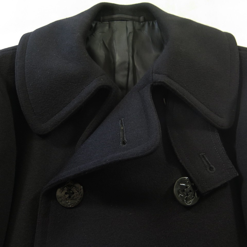 Vintage 40s Navy Peacoat 34 WWII Pea coat Mens Wool Navy Clothing ...