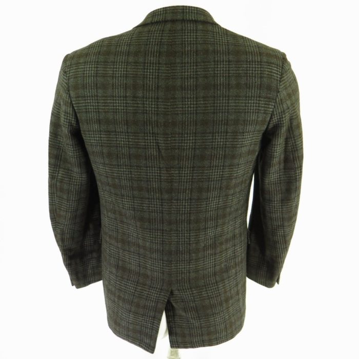 Vintage 50s 100% Cashmere Sport Coat Jacket Mens 40 R Plaid Union Made ...