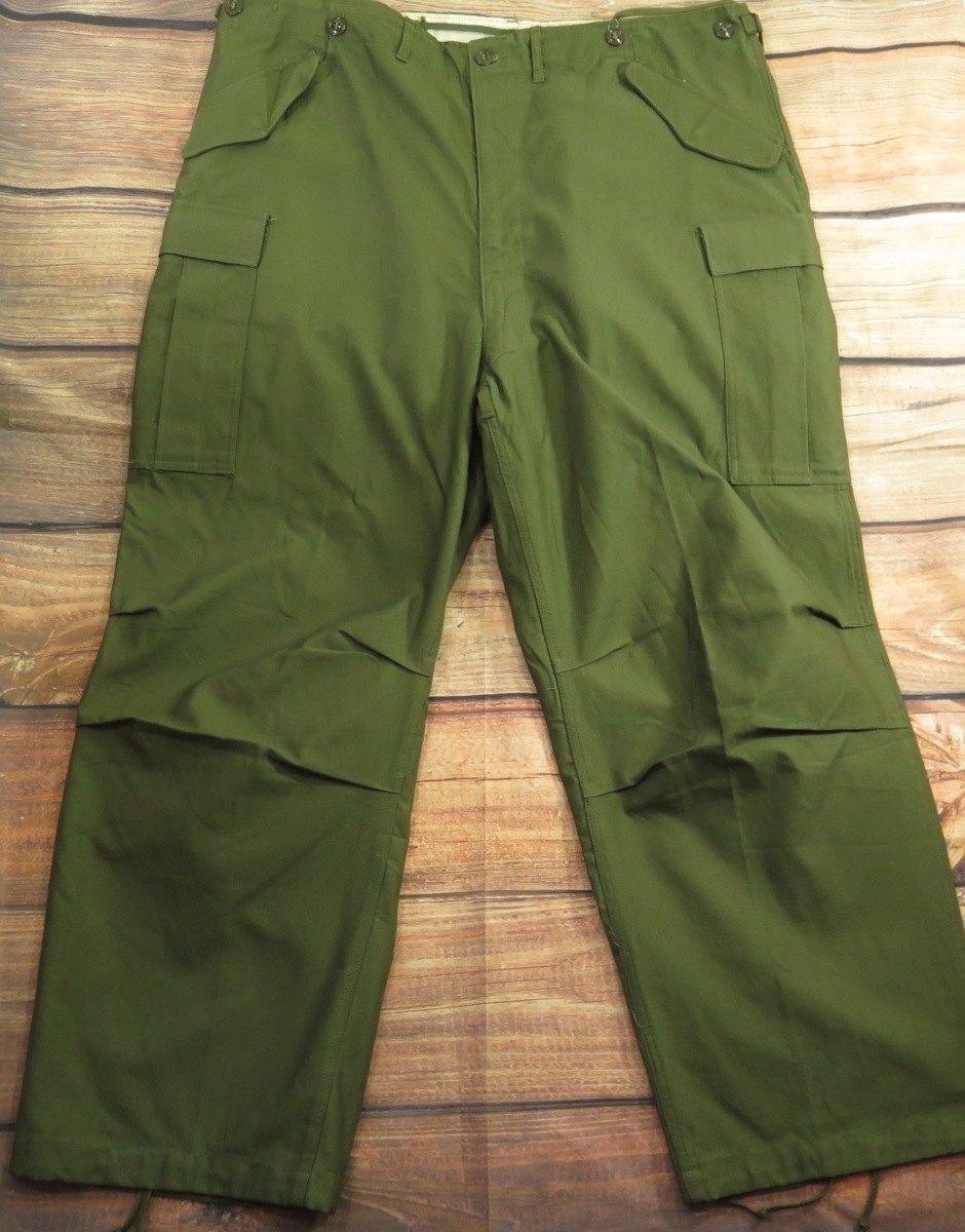 Vintage 50s M-51 US Army Field Trouser Shell Pants XL Long