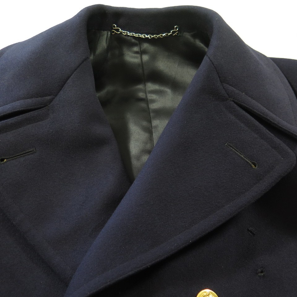 Vintage 50s Police Department Pea Coat 40 Uniform Union Made Peacoat ...