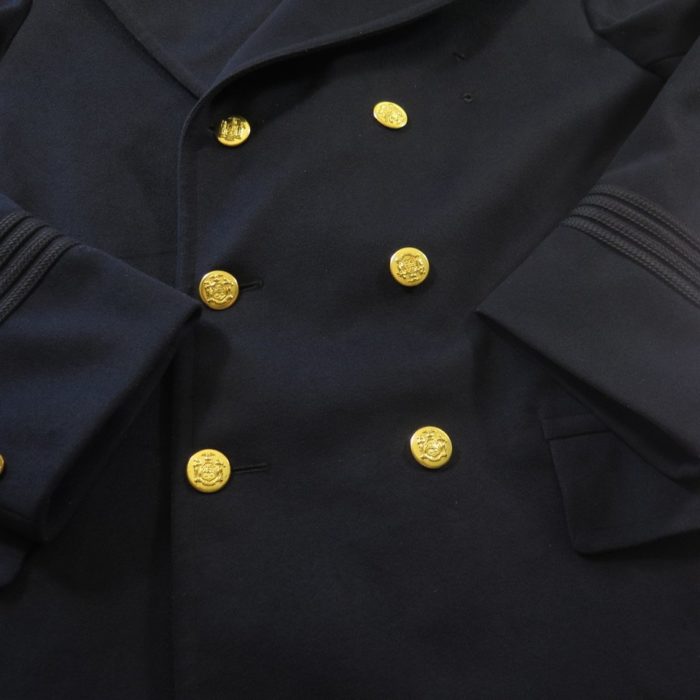 Vintage 50s Police Department Pea Coat 40 Uniform Union Made Peacoat ...