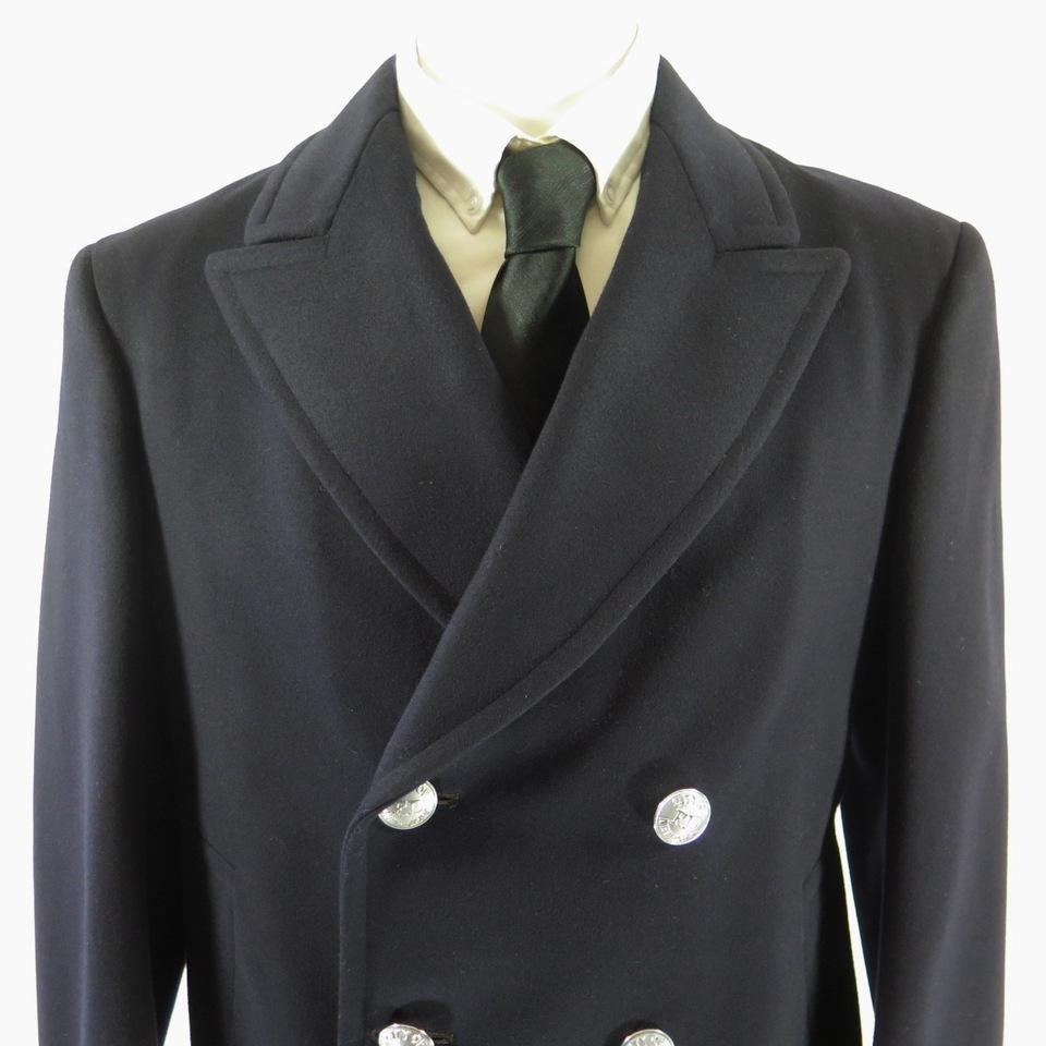 Vintage 60s New York Fire Department Coat Overcoat 38 Medium Union Made ...