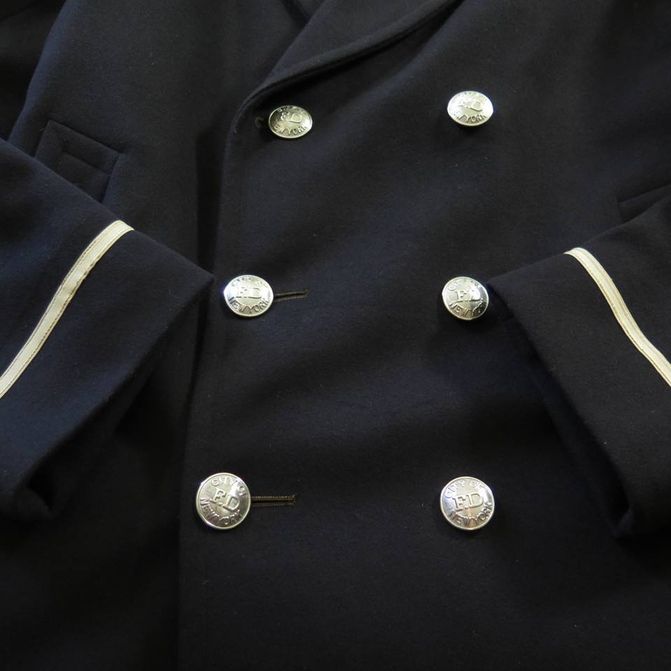 Vintage 60s New York Fire Department Coat Overcoat 38 Medium Union Made ...