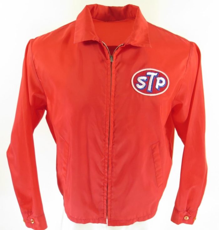 Vintage 60s STP Racing Jacket Mens M Red Patches Windbreaker | The ...