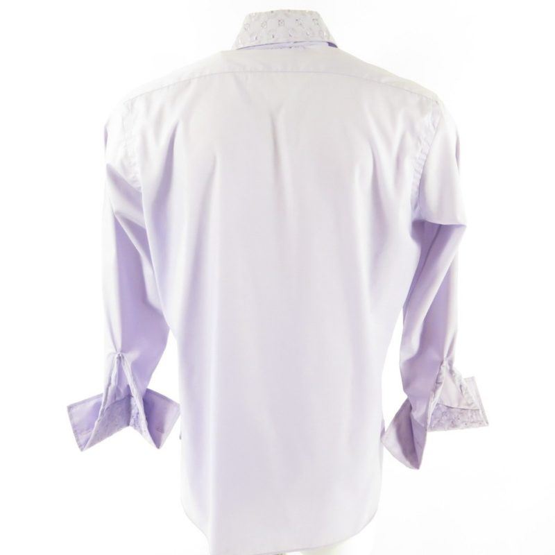 Vintage 60s After Six Ruffle Tuxedo Shirt Mens 16/34 Purple | The ...