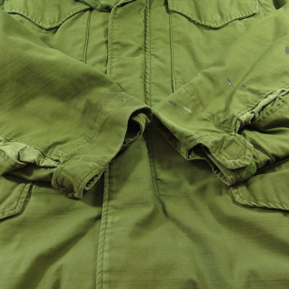 Vintage 60s Alpha Industries M-65 OG-107 Field Jacket S Short Vietnam ...