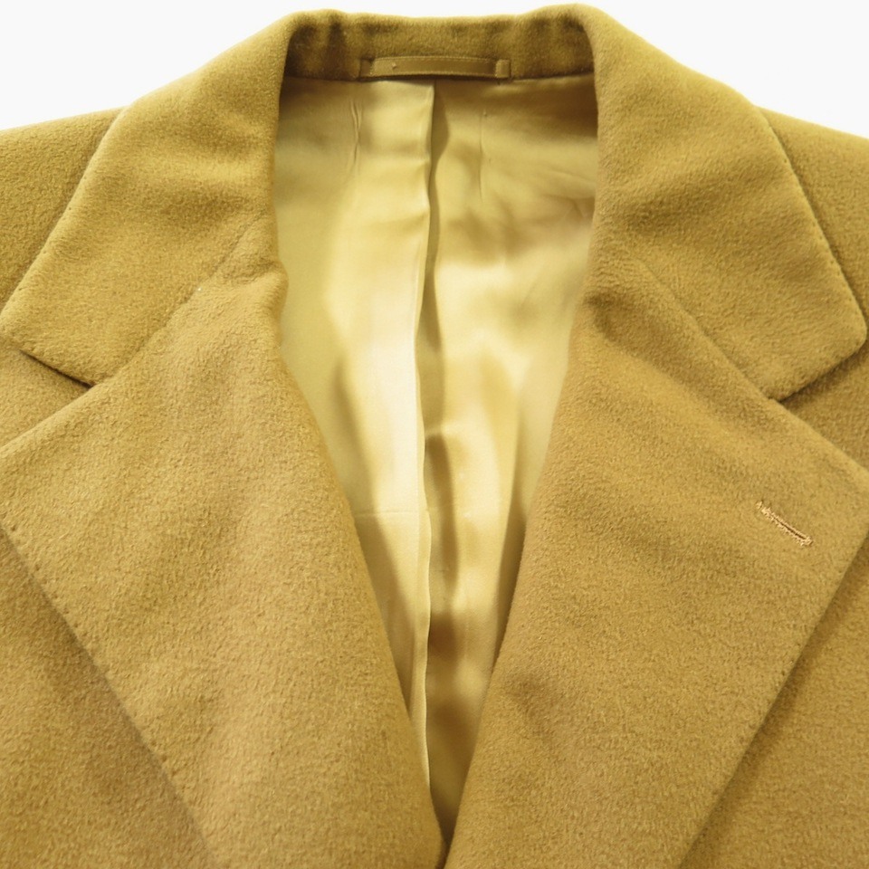Vintage 60s Mongolian Cashmere Overcoat Mens 46 Long Union Made Malcolm ...