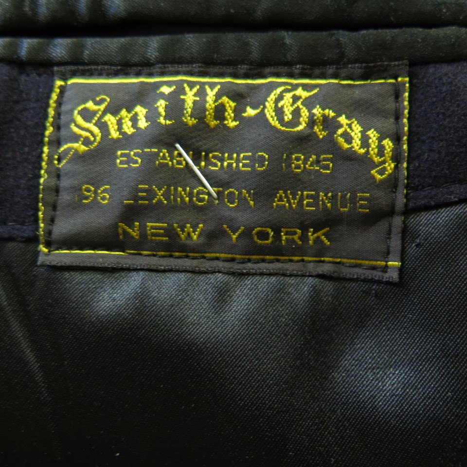 Vintage 40s New York City Police Peacoat 40 Pea Coat Smith-Gray Wool ...