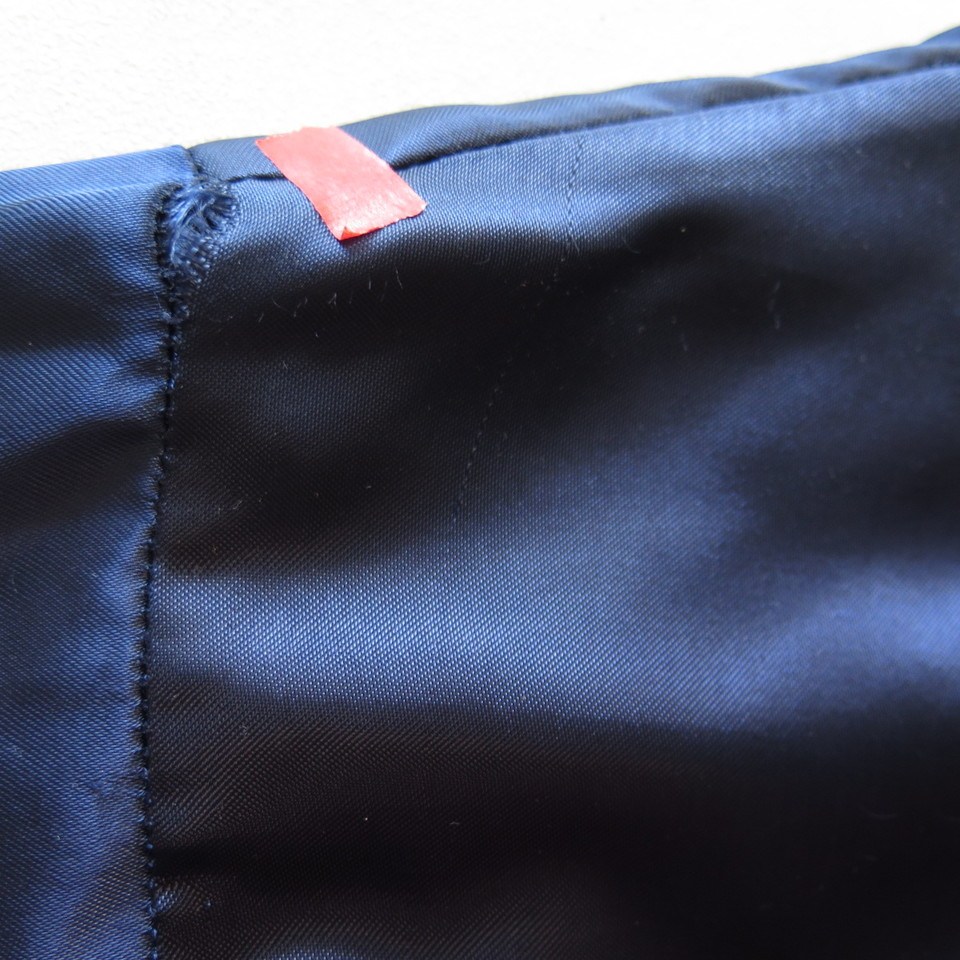 new york yankees jacket FELCO Medium vtg vintage authentic rare pinstripe  NAVY