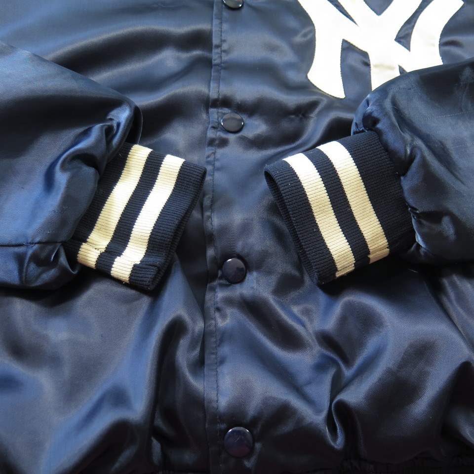 Vintage 70s New York Yankees Felco Jacket Mens S MLB Baseball Satin Union  Made