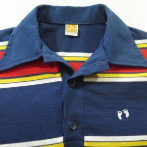 Vintage 70s Hang Ten Surf Skate Shirt Mens M Deadstock Board Stripe ...