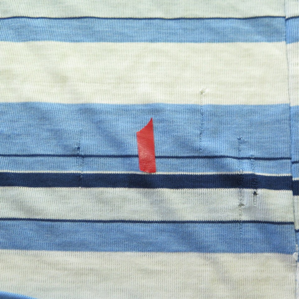 Vintage 70s Hang Ten Tank Top Mens M Board Stripe Blue White | The
