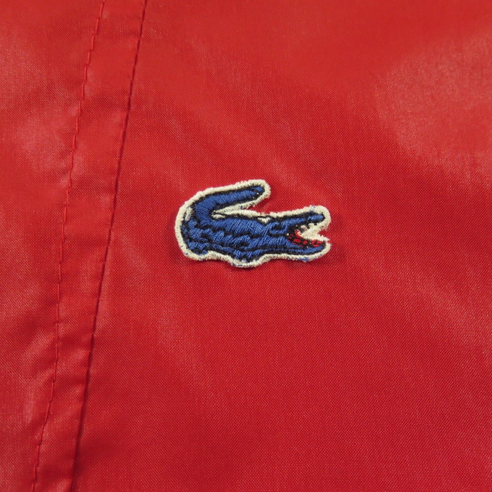 Vintage 70s Izod Lacoste Rain Jacket Mens XL Stowaway Blue Alligator ...