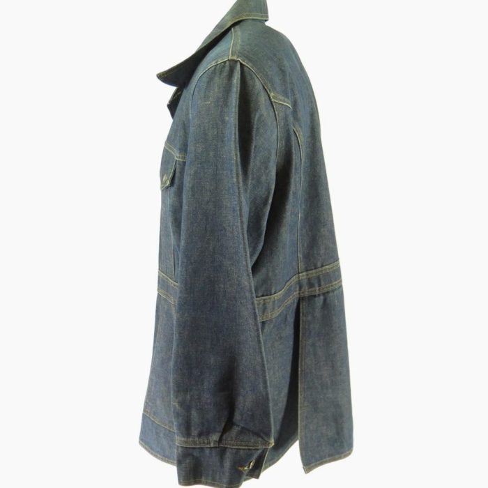Vintage 70s Levis Work Chore Jacket Mens XL Orange Tab Cotton 