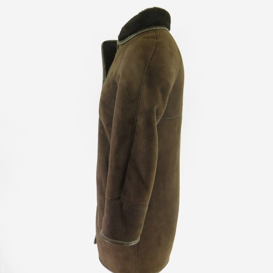 AFAAStore Men's Brown Shearling Jacket