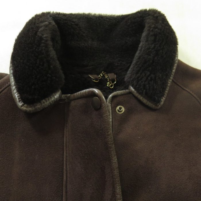 AFAAStore Men's Brown Shearling Jacket