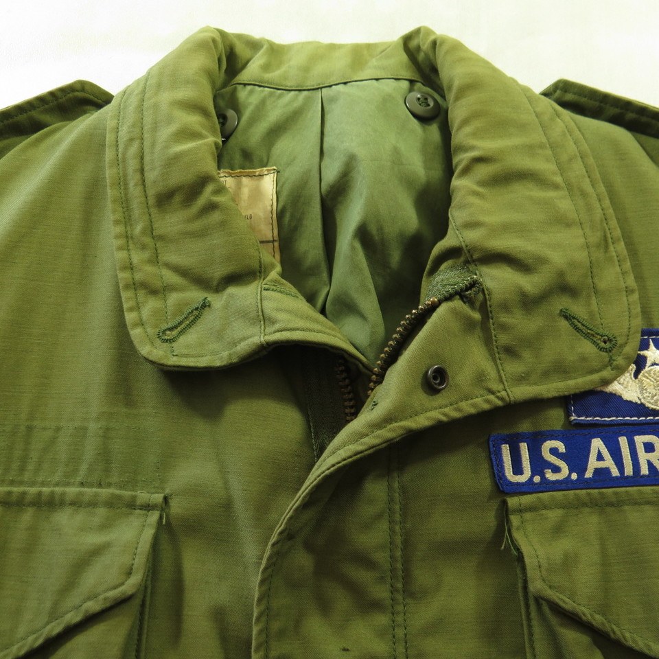 Vintage 70s M-65 Field Jacket M Short Military OG-107 So Sew USAF ...