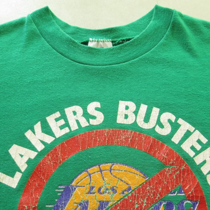 Vintage NBA Boston Celtics Tee Shirt Size Large Made in USA 1980s