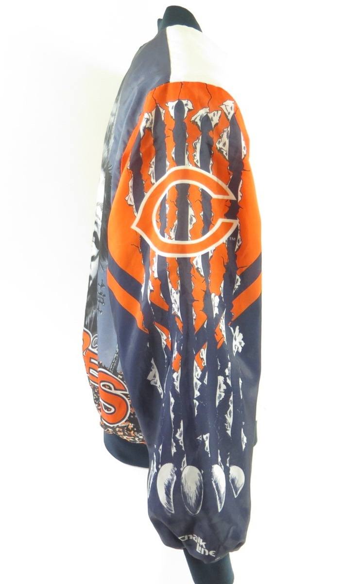 Chicago Bears Zubaz Chalk Line Men's Coat Small NFL 