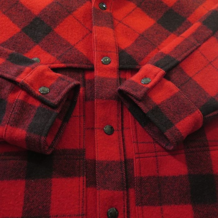 Vintage 80s Filson Wool Cape Shirt Jacket Mens 44 Mackinaw Buffalo ...