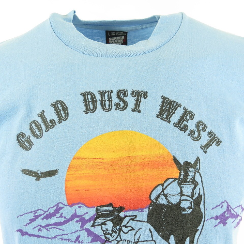 Vintage 80s Gold Dust Restaurant T-Shirt L Deadstock Screen Stars Night  Club | The Clothing Vault